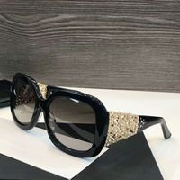Wholesale Ladies New With Sunglasses Black Stones Square Smoke Lenses Fashion Women Grey Frame Case Mhnbl