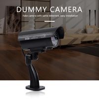 Wholesale Cameras Fake CCTV Camera Waterproof Indoor Dummy CCD Red IR LED Light Outdoor Realisti Simulation Security Video Surveillance