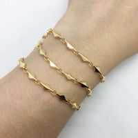 Wholesale Chains Ity Fine Cube18k Gold Copper Chain Couple Necklace Man Pulseira Bracelet Female Beauty Gift Jewelry Items