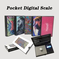 Wholesale Pocket Digital Scale g g g g D Printed Pattern Professional Mini Size Electronic LCD High Precision Jewelry Scales