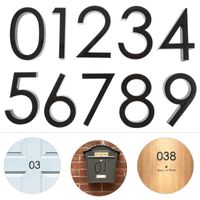 Wholesale Wall Clocks Number Sign Modern Plaque House El Door Address Digits Stickers