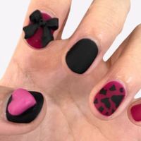 Wholesale Nail Art Kits Patch With Glue Fake Nails Smooth Surface Set Functional Raspberry False Tips Lovely