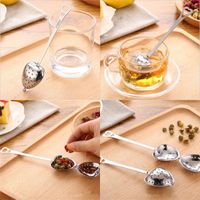 Wholesale Coffee Tools Spring Tea Time Convenience Heart Teas Infuser Heart Shaped Stainless Herbal Spoon Filter S2