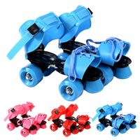 Wholesale Beginners Use Four wheeled Children s Roller Skates Double row Wheels Size Adjustable Inline