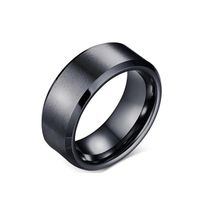 Wholesale Smooth Gold Silver Black Tungsten Carbide Couple Engagement Size Multiple Ring Wide Ring Universal Jewelry Wedding