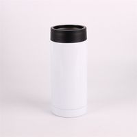Wholesale Heat Sublimation DIY Cans Cooler Stainless Steel Mugs Double Wall Beverage Cold Keeper oz Slim Straight Cup Insulator V2