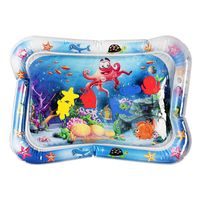 Wholesale Pool Accessories Sea Animal Print Baby Inflatable Play Mat Infant Toy For Born Boy Girl Water Entertainment Playing Swimming Parent child