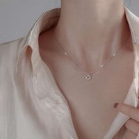 Wholesale S999 Sterling Silver six pointed star necklace women s summer fashion ins cool wind light luxury small Star Pendant clavicle chain