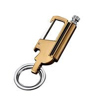 Wholesale Design Adult Outdoor Metal Keychain Waterproof Portable Lighter Bottle Containing Cotton Core Jewelry Gifts Hooks Rails