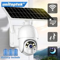 Wholesale Cameras Solar Security Camera WiFi P HD Outdoor Rechargeable Battery Wireless PTZ IP PIR Motion Detection Surveillance CCTV