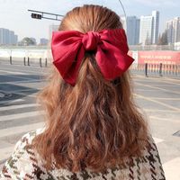 Wholesale High Quality Selling Fashion Style Big Fabric Bowknot Hair Band Women Girls Rope Ring Headpiece Accessory Bun Maker