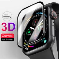 Wholesale 3D Curved Tempered Glass H Premium Full Cover Coverage Anti shock Guard Film Screen Protector For Apple Watch mm mm S7 Series