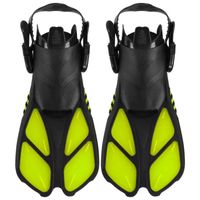 Wholesale Swim Fins Long Diving Flippers Adjustable Swimming Soft TPR Open Heel For Snorkeling Snorkel Masks