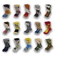 Wholesale Men s Socks Fashion Funny Women s Personality Anime Cartoon Skarpety High Quality Sewing Pattern
