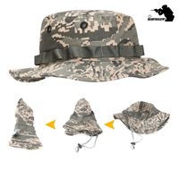 Wholesale 78US Army Camouflage BOONIE Thicken Military Tactical Cap Hunting Hiking Climbing Camping MULTICAM HAT Color KA056