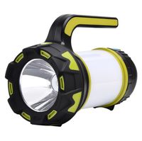 Wholesale powerful Handheld Rechargeable flashlight Multifunctional Searchlight lamp Outdoor Double lights Spotlight Work Light For Repairing Emergency Camping lantern