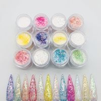 Wholesale 12bottles set Acrylic Powder Crystal Glitter Powder For Making d Nail Tips Decoration Extension Builder Acrylic Dust Ki jllXmH