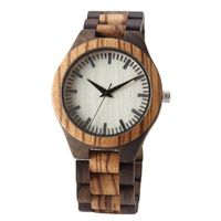Wholesale Wristwatches Business Black Sandalwood Wood Watches Men Cool Bamboo Designer Watch Retro Simple Wooden Sports Quartz Wristwatch