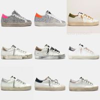 Wholesale Designer Italy brand Golden Hi Star Sneakers Thick bottom Women Casual Shoes Classic White Do old Dirty Fashion Leopard Tail Man Shoe