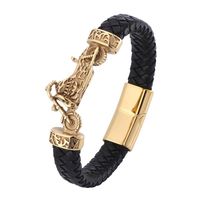 Wholesale Vintage Motorcycle Leather Bracelet For Men Handmade Weave Rope Charm Wristband Jewelry Accessories Friend Gift PD0781 Bracelets