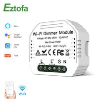 Wholesale Smart Home Control DIY WIFI Dimmer Switch Light LED Tuya APP Remote Breaker Module Gang Way Works With Alexa Google