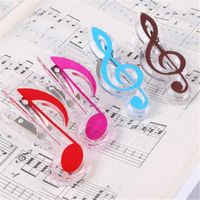 Wholesale Party Favor Plastic Music Note Clip Piano Book Page Clamp Musical Treble Clef Clips Wedding Birthday Gi UNLE
