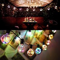 Wholesale Strings DCOO G40 Copper Wire Lamp String LED Globe Bulbs Garden Hanging Lights Vintage Backyard Patio