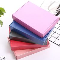 Wholesale Packing Boxes Colorful Paper Gift Box Layers Corrugated Underwear Jewelry Packaging Thicken Cardboard Carton x16x4cm