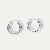 Wholesale s925 sterling silver Chunky Hoop Earrings For Women Small Big Circle Earring Hoops Huggie