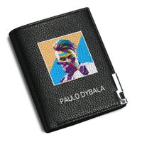 Wholesale Wallets Paulo Dybala Wallet La Joya Soccer Purse Football Print Short Leather Case Money Notecase Change Burse Bag Card Holders
