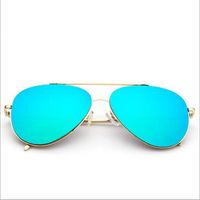 Wholesale 1pcs Dazzle Designer Women Sunglasses Sun De Frog Pilot Gold Glasses Frame Colorful mm Shades Men Oculos Sol Len A35 Jpkbj