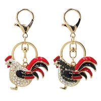 Wholesale 2022 new animal key chain metal chick key ring fashion pendant gift car key decorations
