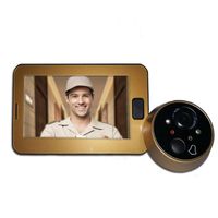 Wholesale 4 Inch Color Screen Door Peephole Camera Video Doorbell With LED Lights Viewer Outdoor Security Mini Doorbells