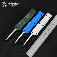 Wholesale Tactical Combat Knife Automatic EDC Black D2 S E Blade T6 Aviation aluminum handle outdoor camping fishing hunting auto pocket survival tool straight knives