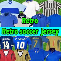 Wholesale 1998 Retro Italia Baggio Maldini SOCCER JERSEY FOOTBALL ROSSI Schillaci Totti Del Piero Pirlo Inzaghi Cannavaro Italy classic vintage jerseys