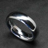 Wholesale Nxy Cockrings Round Metal Cock Ring Smooth Heavy Alloy Penis D mm mm Sex Delay Loop for Men Adult Sexy Product