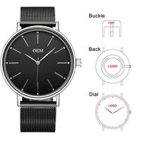 Wholesale Wristwatches CL053 Custom Logo Text Watches Perosnalized Design Your Own Men s Watch Printing Birthday Gift