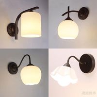 Wholesale Wall Lamp American Style Country Iron Art Single Head Living Room Bedroom Balcony Staircase Originality Simple Modern Bedside