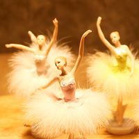 Wholesale creative Ballet Dancer angel statue home decor crafts room decoration objects study resin girls lady Fairy figurines gift