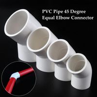 Wholesale 5 Size mm PVC Water Supply Pipe Equal Elbow Connector Fittings Irrigation System Watering White Parts Equipments