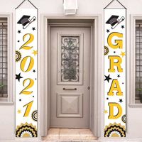 Wholesale 10pcs Graduation Flags For Class of Stundents Congrats Grad Party Flags Hanging Porch Sign Outdoor Home Door Décor CPA3280Fla