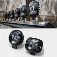 Wholesale Car Led Work Light W Round Square Inch Spotlight Fog Lights Off road Vehicle Roof Lighting Working