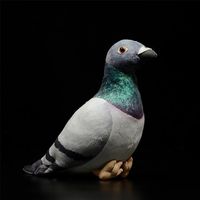 Wholesale Simulation Cute Grey Pigeons Plush Toy White Rock Dolls Peace s Small Letter Bird Model Kids Gift