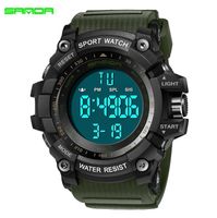 Wholesale Sports Watches For Men Waterproof Military Resistant Army Green Watch Analog Led Light Digital Wirstwatch Wristwatches