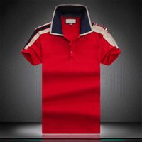 Wholesale 21SP Summer Cotton Men Polo T shirt est LOGO Print Fashion Clothing shirt Trend Short sleeve TshirtM XL