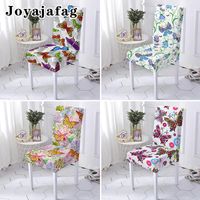 Wholesale Chair Covers Colorful Butterfly Cover Soft Universal Size Removable Elastic Dining Seat For Wedding El