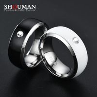 Wholesale Wedding Rings SHOUMAN NFC Multifunctional Ring Intelligent Wearable Connect Android Phone Equipment Waterproof Smart Technology Jewelry