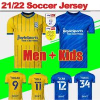 Wholesale 21 Birmingham soccer Jerseys City HOGAN BELA Home blue Jersey DEAN PEDERSEN Away yellow Shirt Men kids SUNJIC football shirts Uniforms