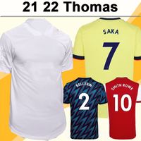 Wholesale 21 Mens Soccer Jerseys TIERNEY WILLIAN SAKA ODEGAARD No More Red Home Red Away Yellow rd Short Sleeve Football Shirts