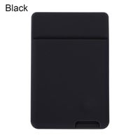 Wholesale Card Holders Universal Self Adhesive Sticker Sleeves Phone Wallet Case Stick On ID Holder Elastic Silicone Cellphone Pocket